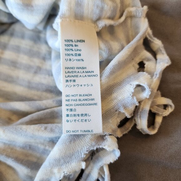 Rebecca Minkoff Striped Festival Tank - Light Blue & Ivory Striped - XXS - Picture 4 of 5